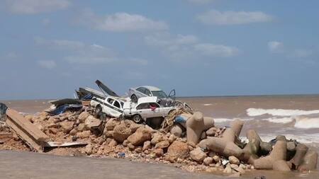 Ciclón Daniel en Libia. Foto: Reuters.