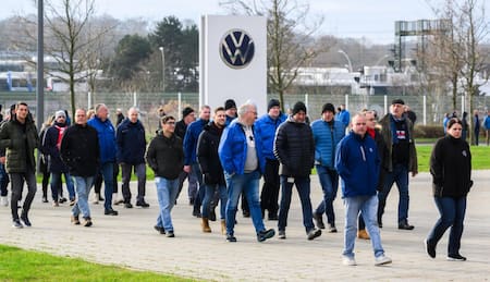 Trabajadores de Volkswagen. Foto: EFE