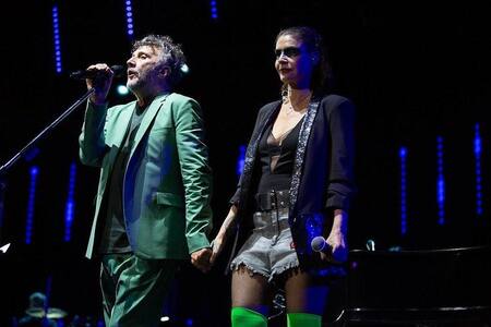 Fabi y Fito en el último Movistar Arena de El amor después del amor. Foto Instagram @fabitacontenta.