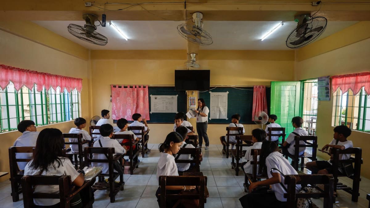 Aula de una escuela. Foto: EFE.