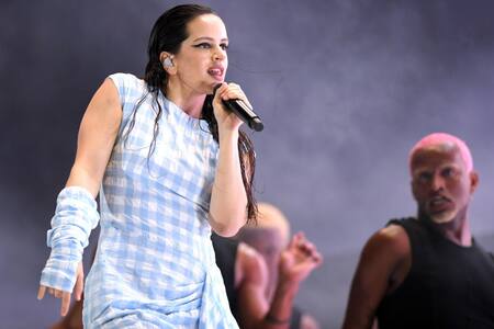 Rosalía en Argentina. Foto: Télam.