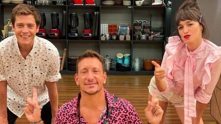 Nico Vázquez visitó "MasterChef Celebrity" y se reencontró con sus compañeros de "Casi ángeles"