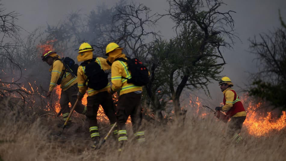 Incendio en Chile. Foto: Reuters.
