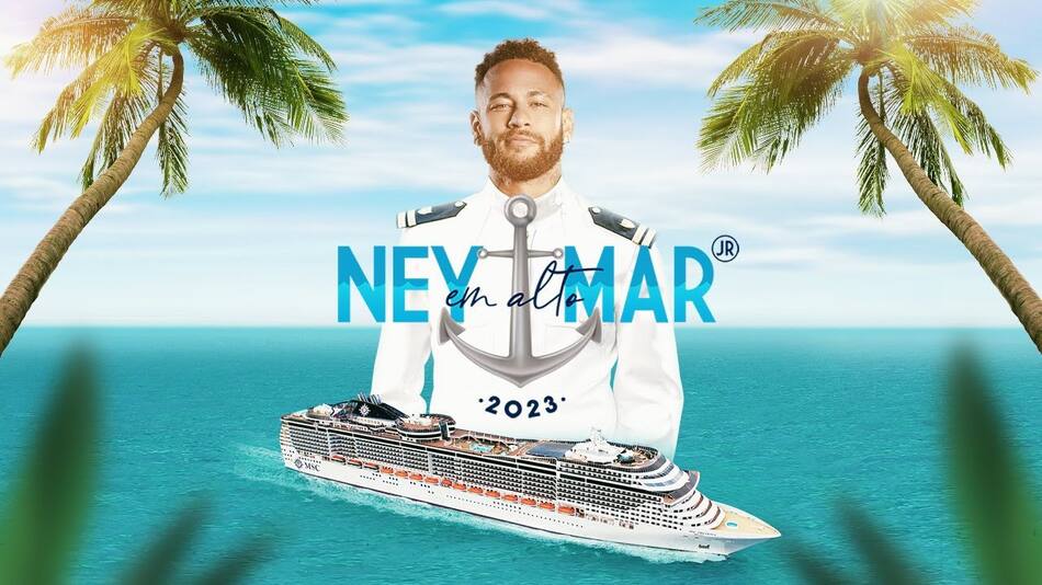 El lujoso crucero de Neymar. Foto: Instagram.