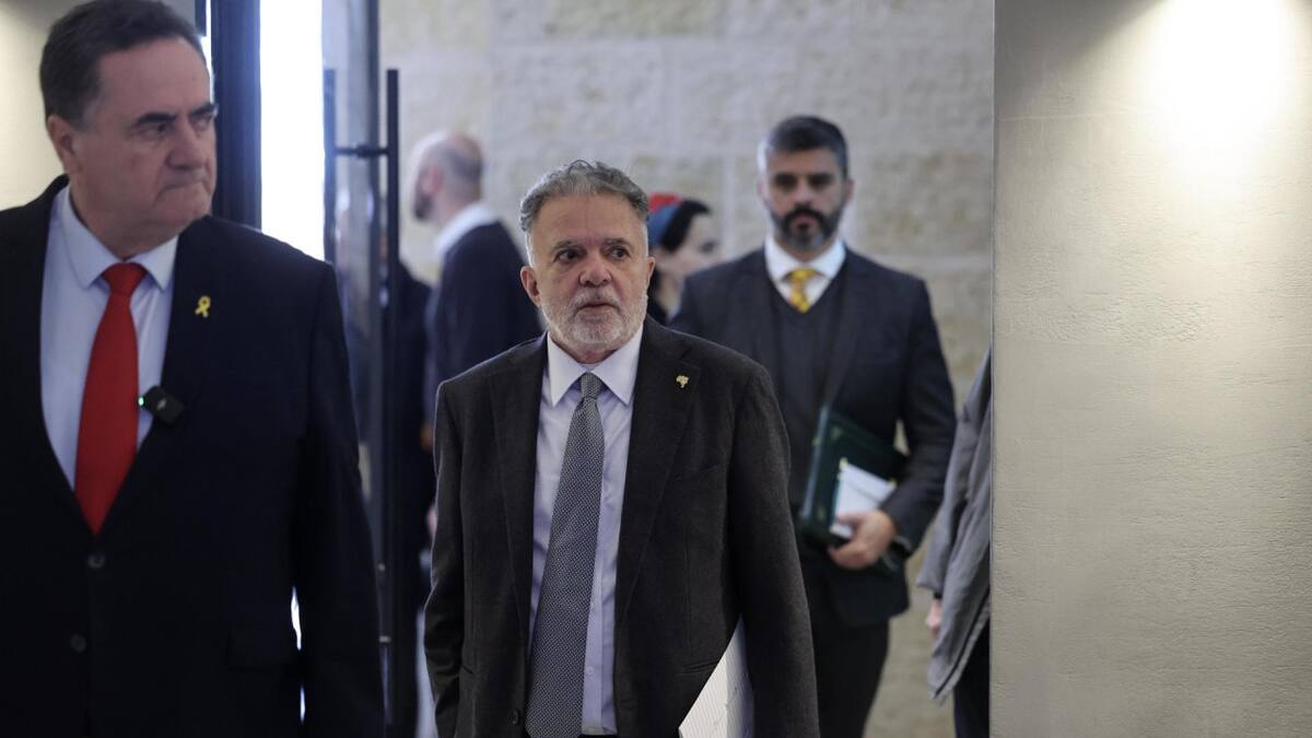 Frederico Meyer, embajador de Brasil en Tel Aviv, junto a Israel Katz. Foto: EFE.