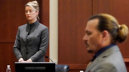 Amber Heard y Johnny Depp, polémico juicio. Foto: Reuters