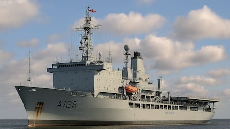 Reino Unido retira al RFA Argus, el último buque activo que participó en la Guerra de Malvinas