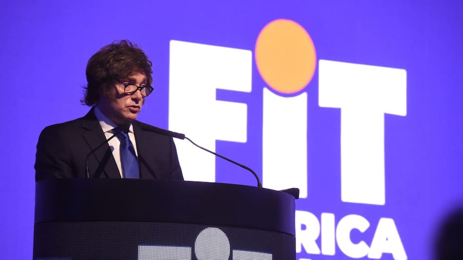 Javier Milei en la FIT.