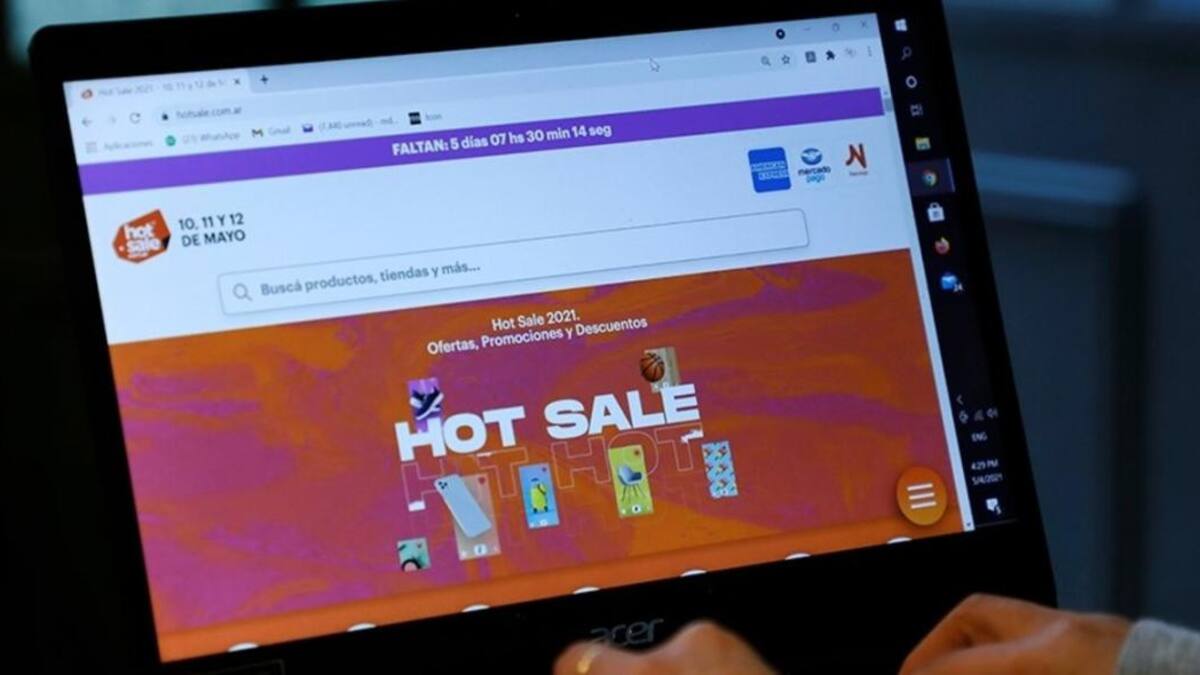 Hot Sale, internet. Foto: prensa.