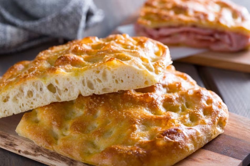 focaccia, comida italiana. Fuente: Italian Recipes