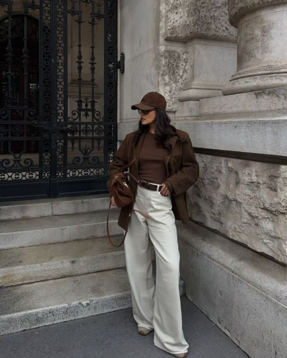 Mocha Mousse, moda, ropa. Fuente: Pinterest