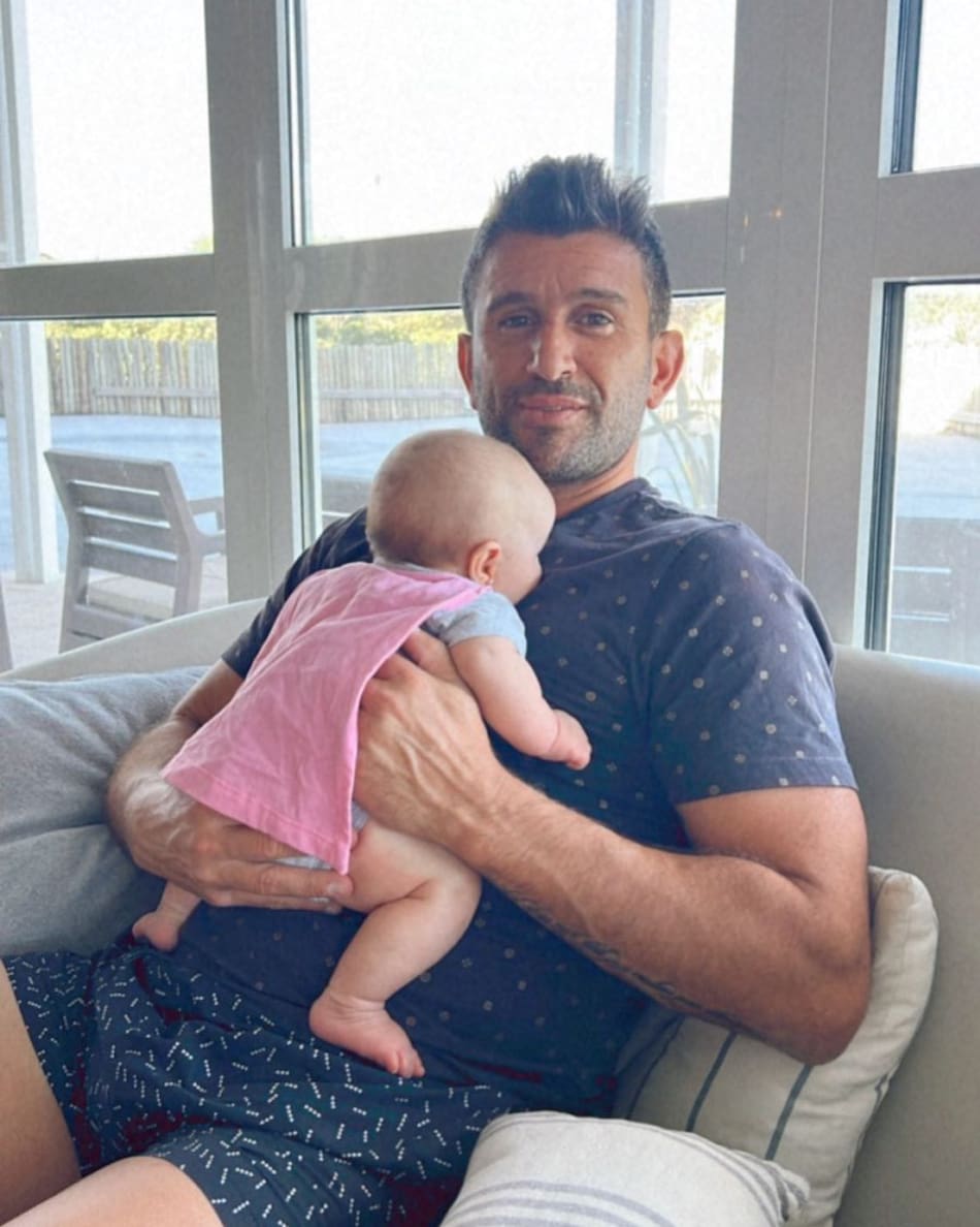 Damián Potenza, ex de Sabrina, junto a su hija. Foto: Instagram/damianpot