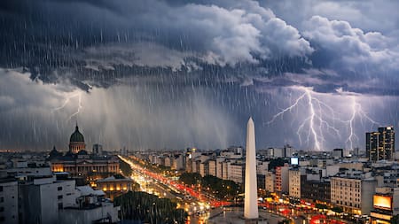 Llegan las tormentas a Buenos Aires: hasta cuándo llueve, según el Servicio Meteorológico Nacional