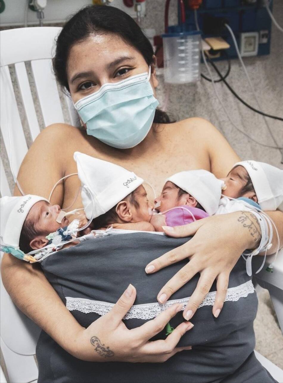 Adriana Beramendi mamá de cuatrillizos en pandemia