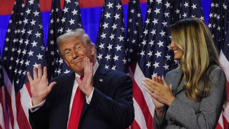Donald Trump tras la victoria en las elecciones en Estados Unidos. Foto: Reuters.