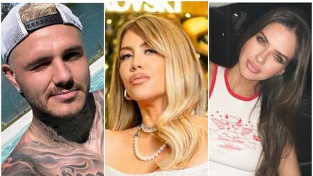 Mauro Icardi, Wanda Nara y la China Suárez. Foto: Instagram.