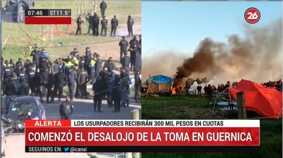 Toma de tierras en Guernica