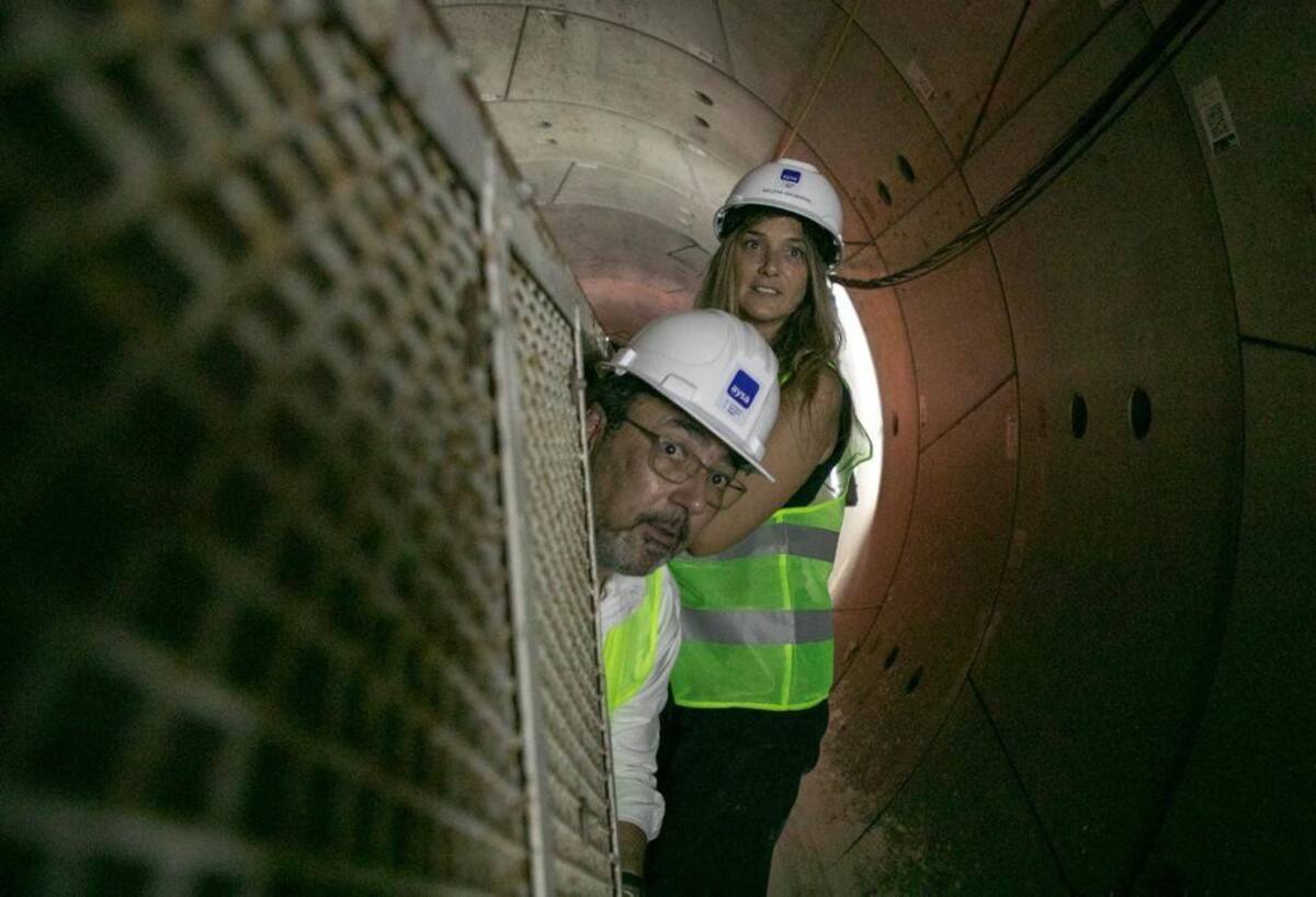 Malena Galmarini recorrió los avances de la obra de Sistema Agua Sur junto a las autoridades de CAF