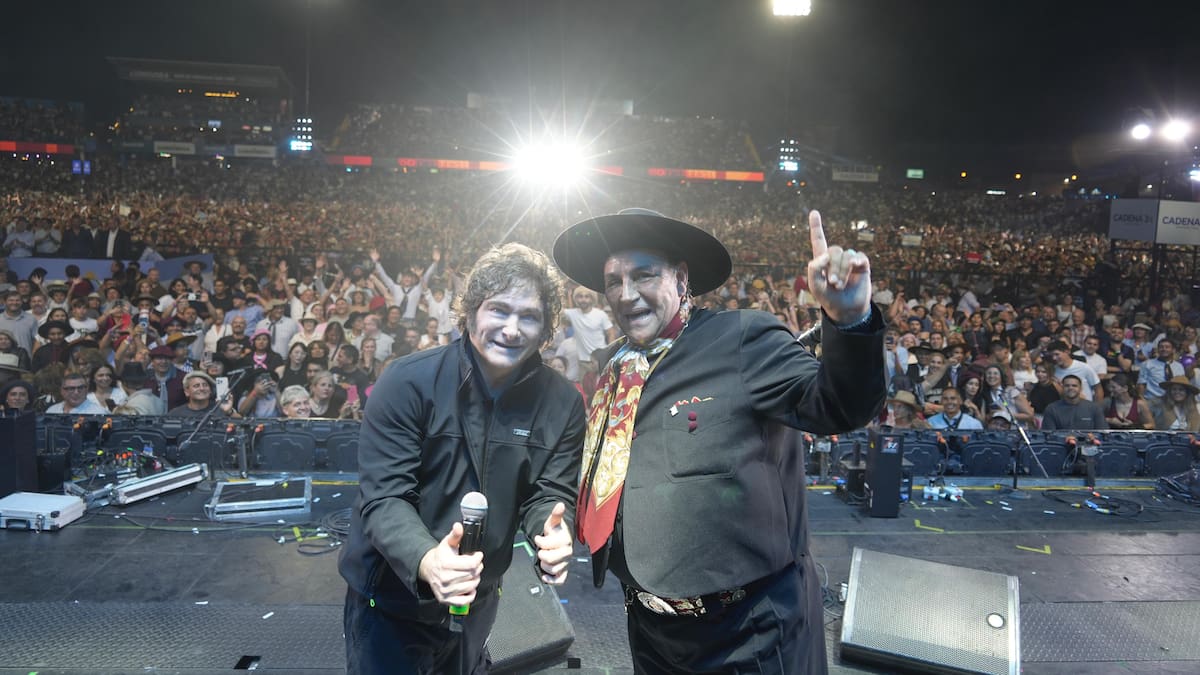 Javier Milei en el festival de Jesús María.