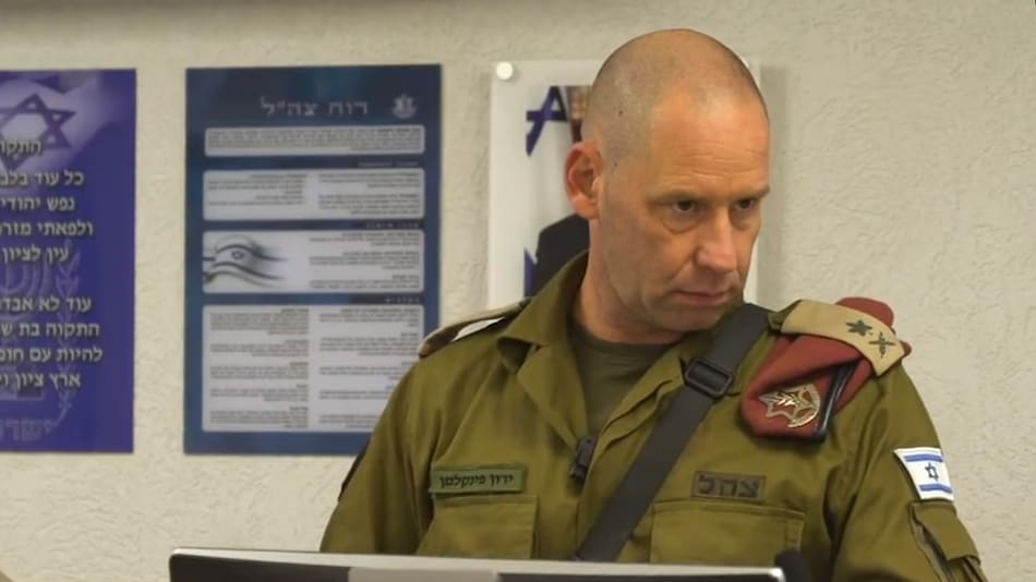 El jefe del Comando Sur de las FDI, Yaron Finkelman. Foto: captura de pantalla.