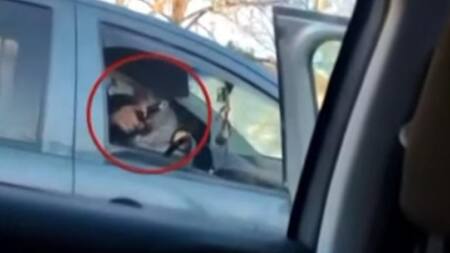 Discusión callejera en pleno Acceso Oeste, AGENCIA NA