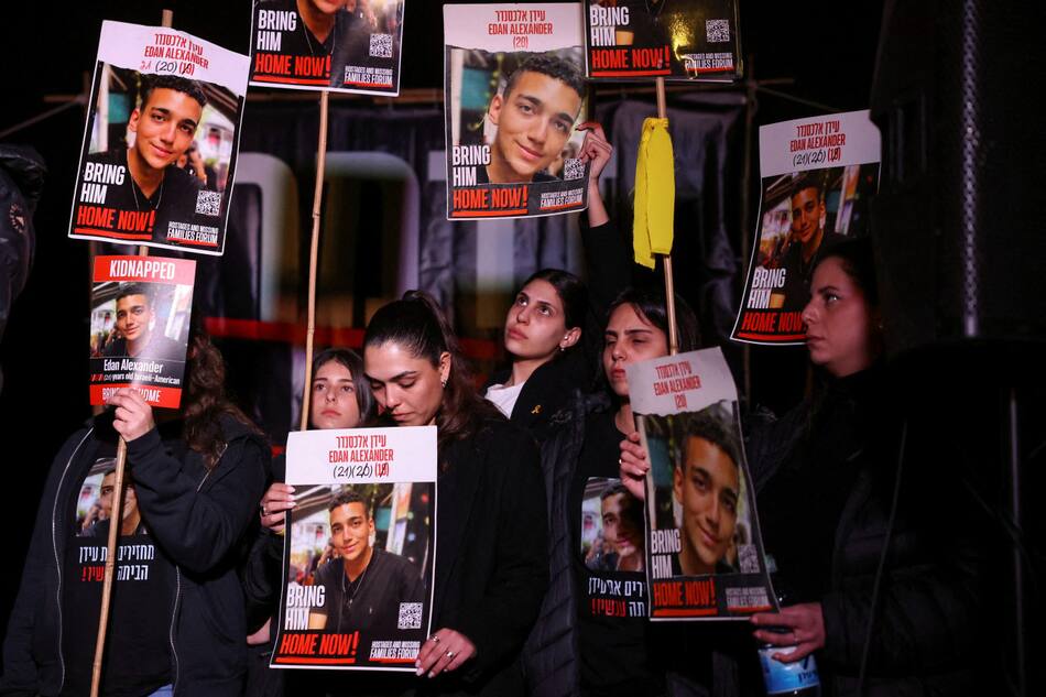 Hamás liberará al soldado rehén estadounidense-israelí Edan Alexander. Foto: Reuters/Ronen Zvulun