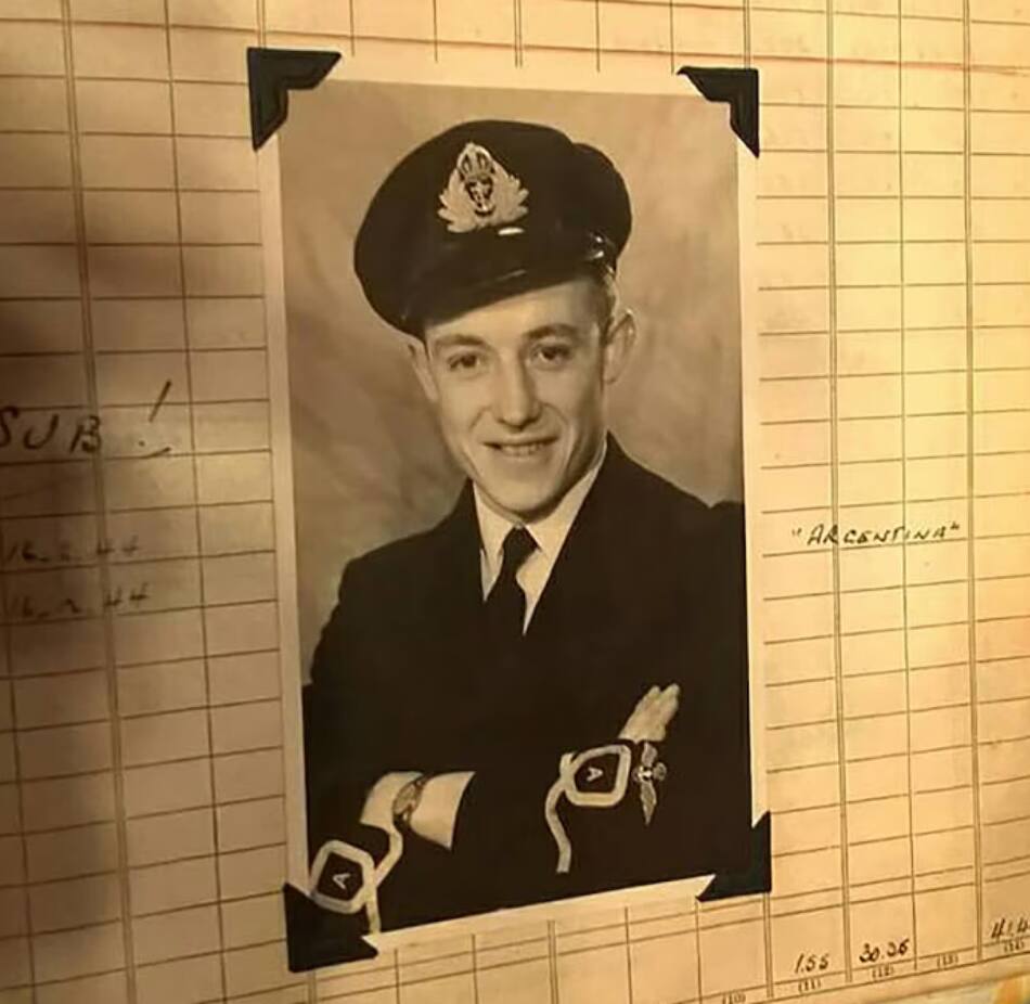 Ronnie Scott, pilloto argentino que combatió contra Hitler en la Segunda Guerra Mundial. Foto: Gentileza Asociación Argentina de Recreadores de Segunda Guerra Mundial.