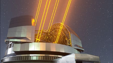 Telescopio Extremadamente Grande (ELT). Foto: European Southern Observatory