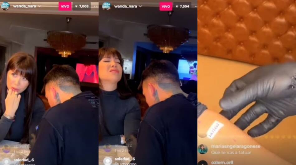 El nuevo tatuaje de Wanda Nara. Fuente: Instagram