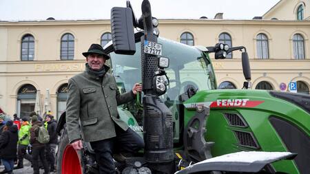 Tractorazo en Alemania. Foto: Reuters.