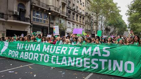 Marcha a favor del aborto en Argentina, mujeres, derechos, Foto NA