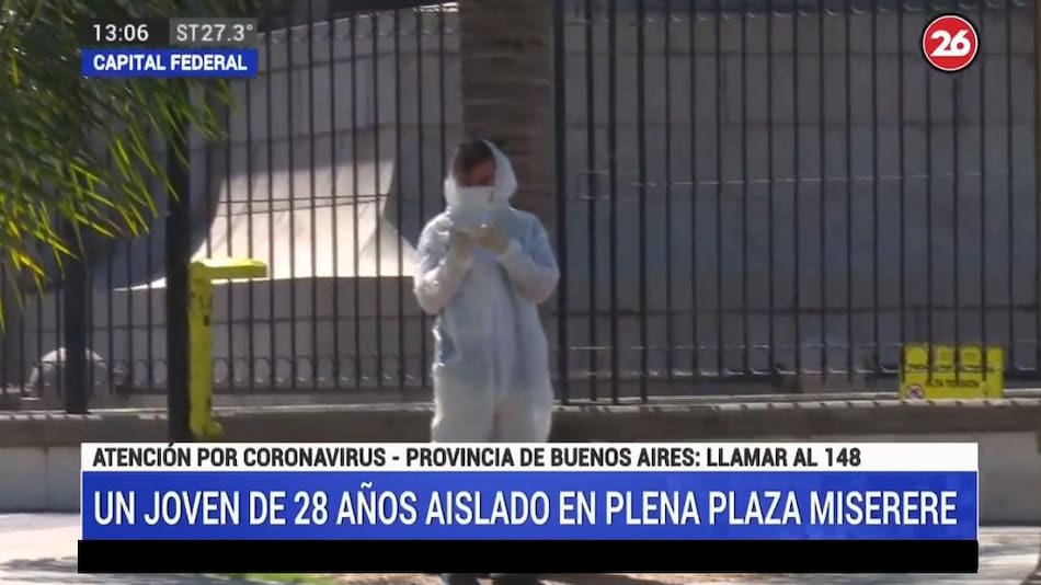 Traslado de joven que llegó de Brasil, Canal 26