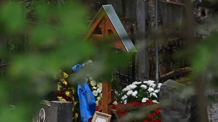 Tumba de Yevgueni Prigozhin. Foto: Reuters.