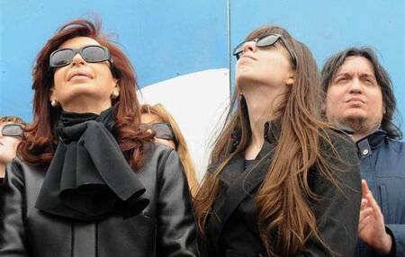 Cristina Kirchner y sus hijos