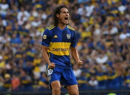 Edinson Cavani, Boca. Foto: NA