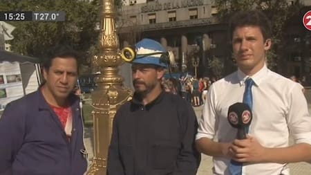 Mineros - carpa frente al Congreso