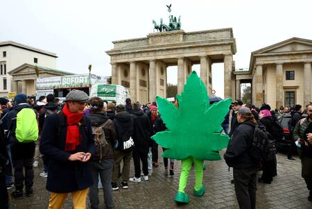 Marcha por la legalización de la marihuana en Alemania. Foto: Reuters.