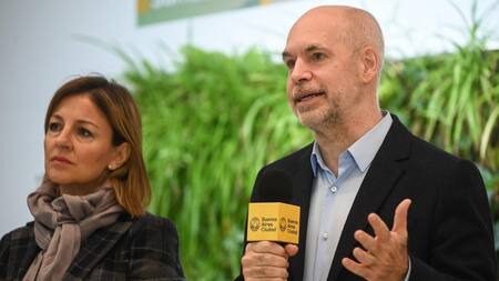 Soledad Acuña y Horacio Rodríguez Larreta, CABA, NA