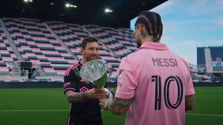 Messi participó de "Trofeo", el nuevo videoclip de Maluma. Foto: captura de pantalla.
