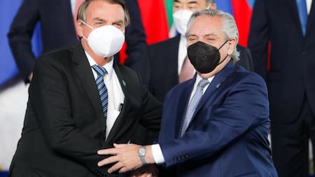 Jair Bolsonaro y Alberto Fernández, presidentes de Brasil y Argentina, NA