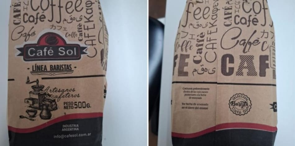 Uno de los cafés prohibidos por la ANMAT.