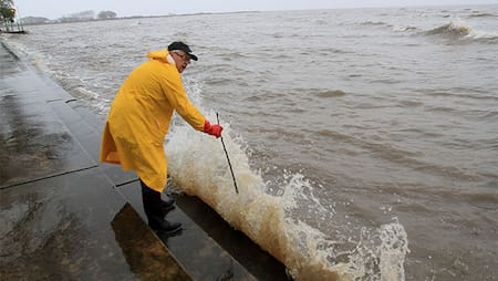 Sudestada en el Río de la Plata (DYN)