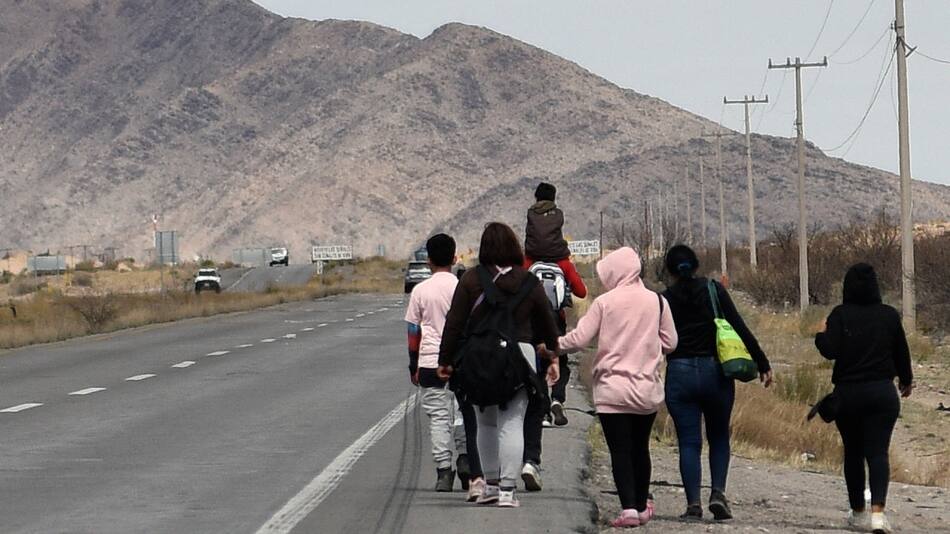 Migrantes; México-Estados Unidos. Foto: EFE