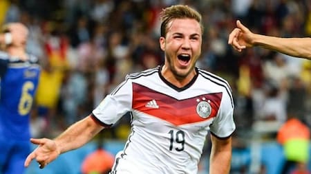 Mario Gotze en la final del Mundial de Brasil 2014. Foto: NA.