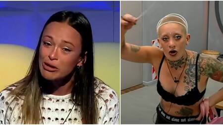 Agostina y Furia se volvieron enemigas dentro de la casa. Fotos: captura Telefe.