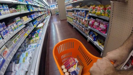 Supermercados, economía argentina, compras