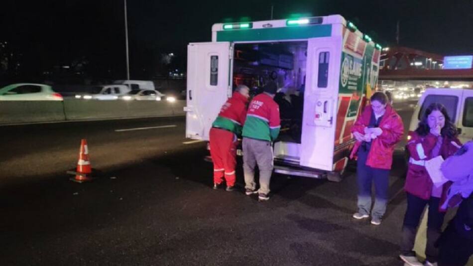 Choque en General Paz. Foto: NA.