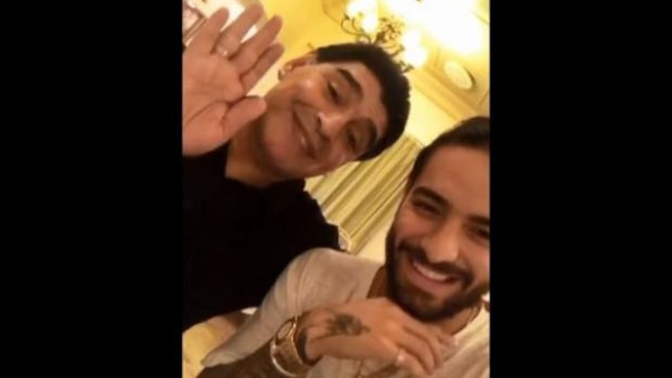 Maluma y Diego Maradona
