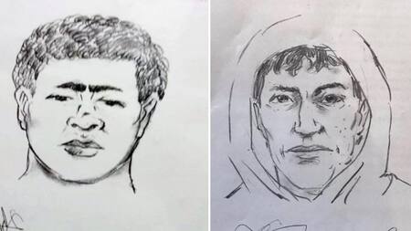 Horror en Puerto Deseado, identikits de los sospechosos, crimen y violación, diario Nuevo día