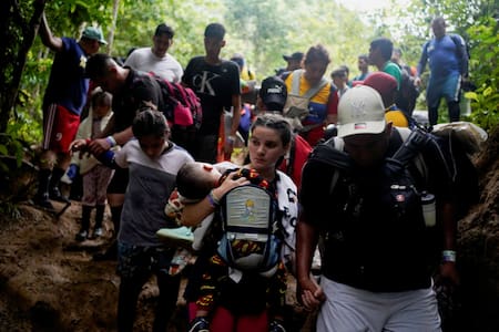 Cifra récord de inmigrantes en el Darién. Foto: Reuters.